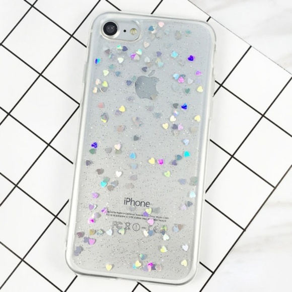 Accessories - NEW iPhone 6/7/8 Clear Floating Hearts Case Accessories - NEW iPhone 6/7/8 Clear Floating Hearts Case